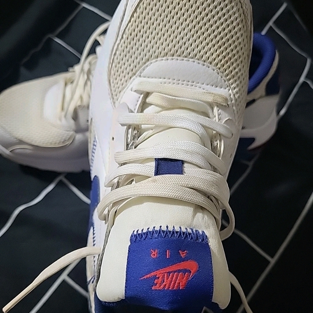 Nike Kids White and Blue Sneakers